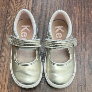 Keds Toddler Metallic Gold Mary Jane Shoes - Daphne